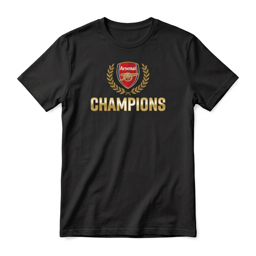 Arsenal Champions black T-shirt