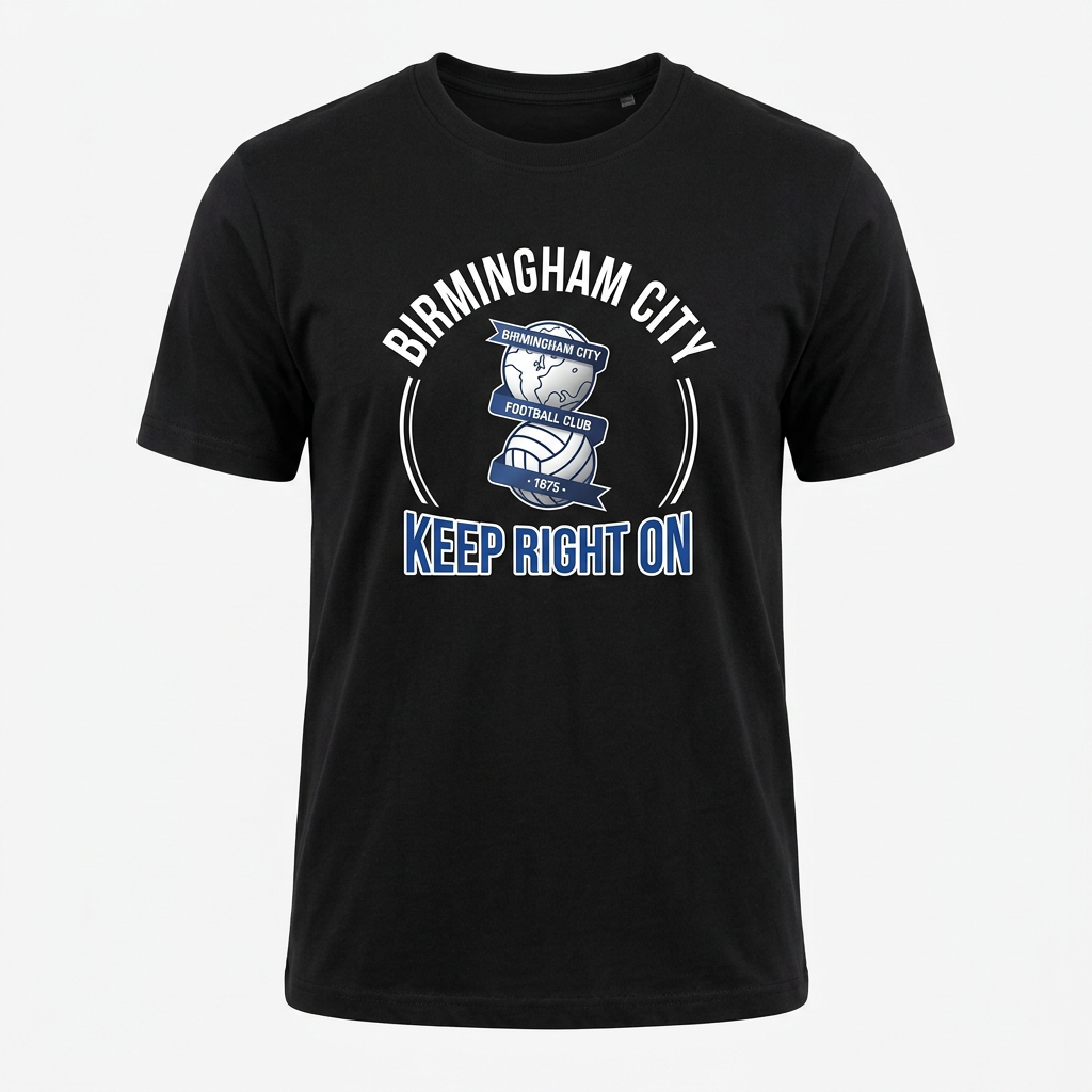 Black Birmingham City T-shirt with club badge