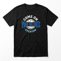 Black Everton-inspired Come On You Blues T-shirt