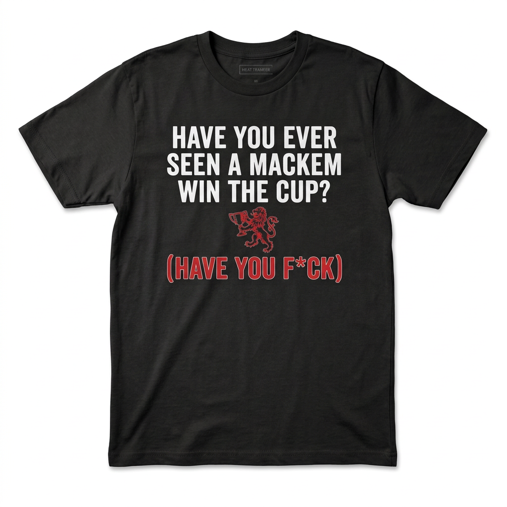 Black Middlesbrough Mackem cup chant T-shirt