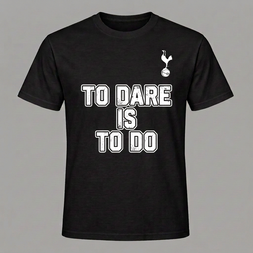 Black Spurs T-shirt with smaller slogan