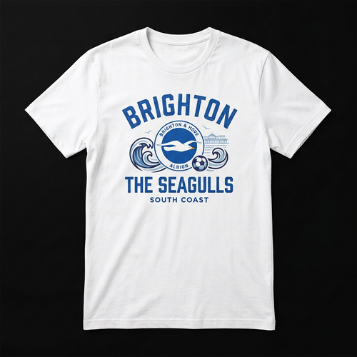 Brighton T-shirt design with club badge