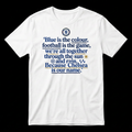 Chelsea T-shirt with crest centred above the chant