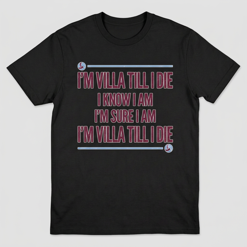 Black Villa Till I Die chant T-shirt