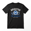 Black Brighton The Seagulls badge T-shirt