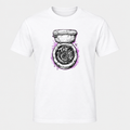 Villa Toilet Coventry City design on a white T-shirt
