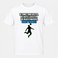 Bobby Thomas design printed smaller and centered on a white T-shirt