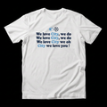 Man City chant T-shirt with corrected oh wording