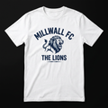 Millwall FC lion design on a white T-shirt