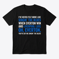 One black Everton T-shirt with the complete lyrics together