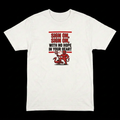 T-shirt with a more compact upper-chest print