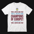 Villa chant T-shirt with club badge