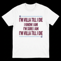 Villa chant T-shirt with TILL on both lines