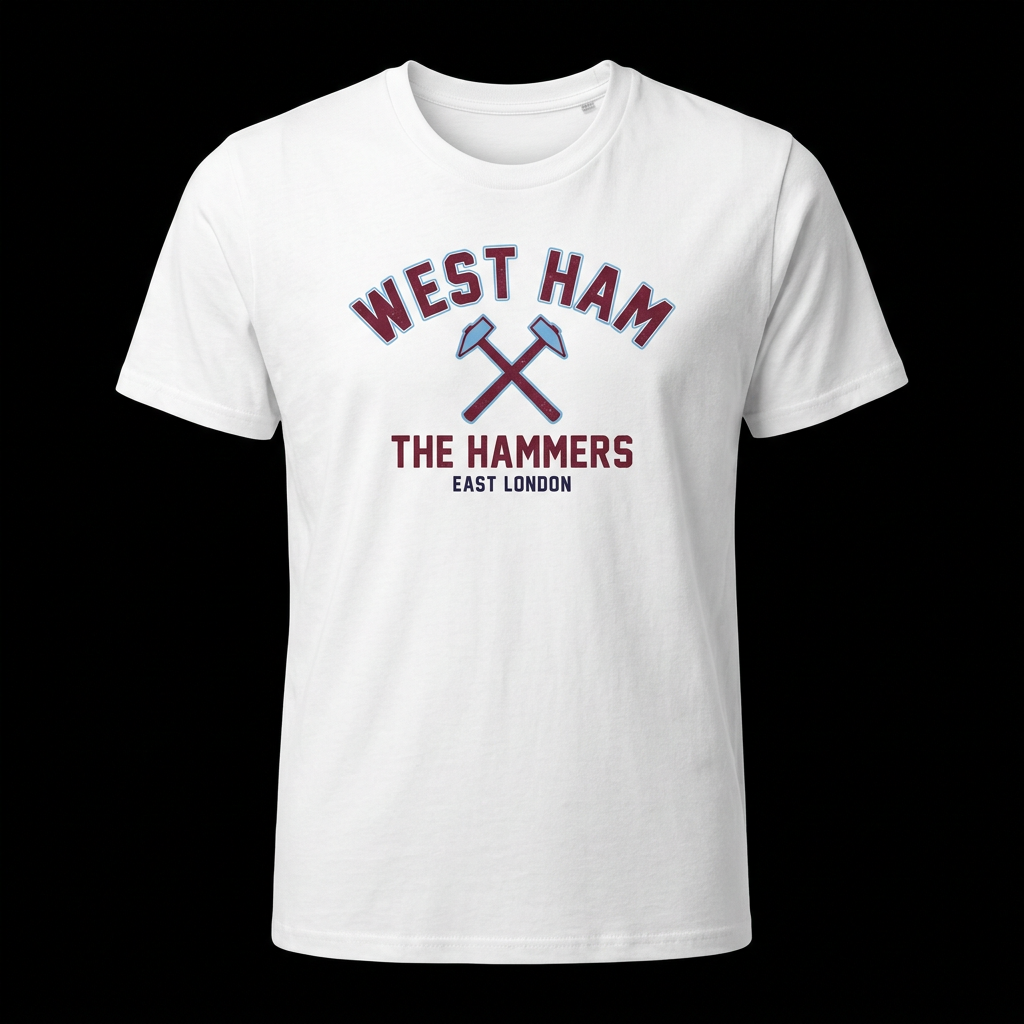 West Ham-inspired T-shirt design
