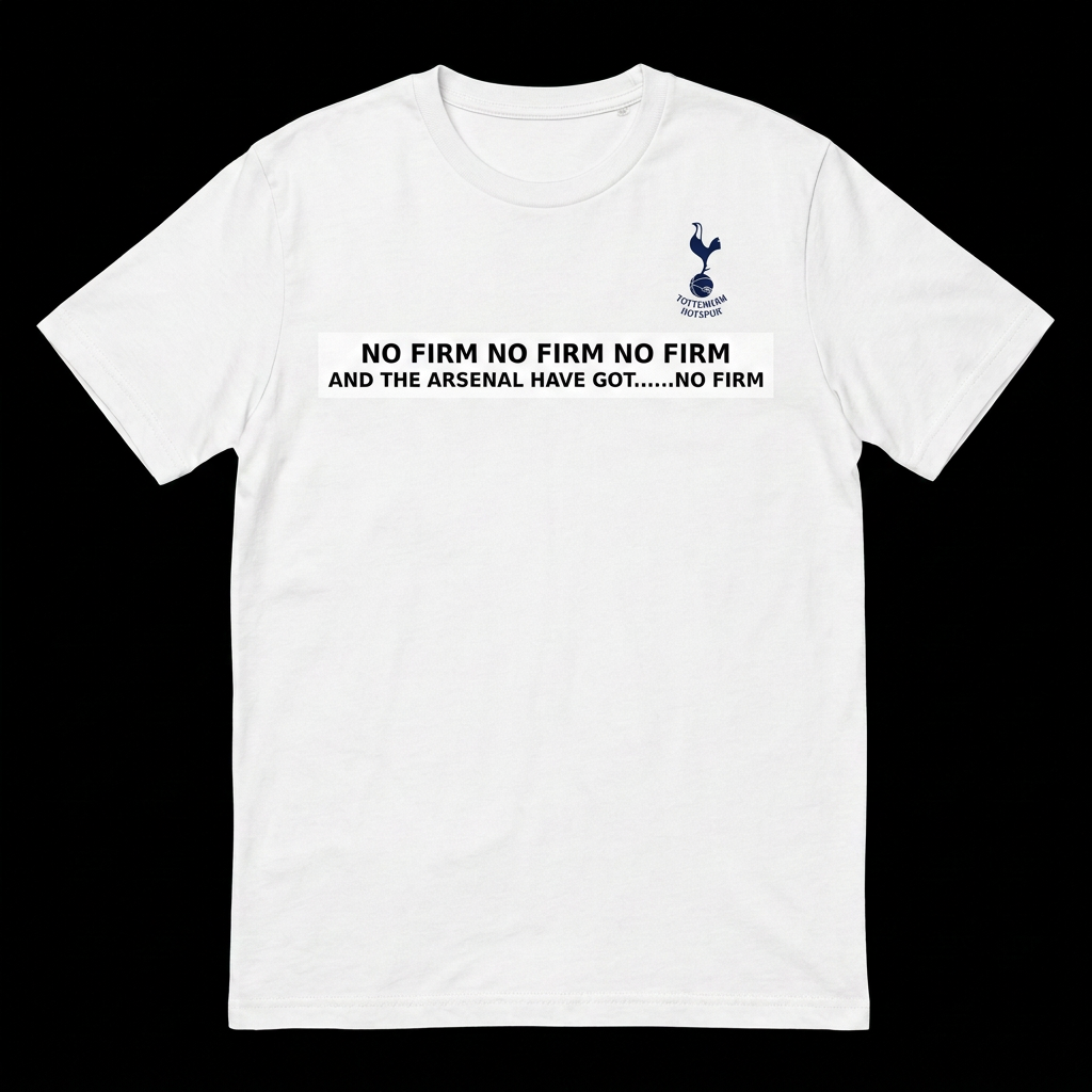 White No Firm T-shirt with Spurs crest
